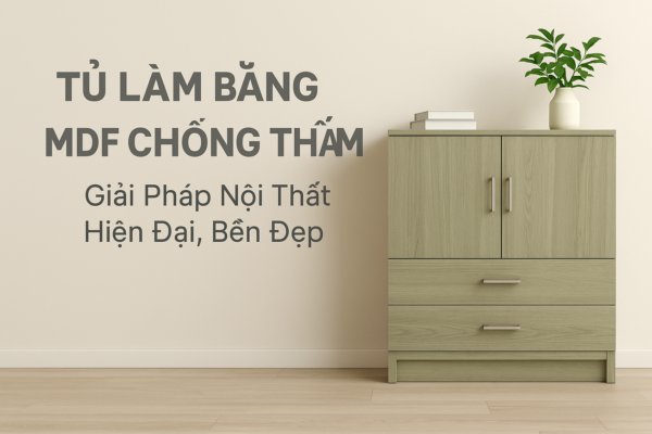 Tủ Làm Bằng MDF Chống Thấm – Giải Pháp Nội Thất Hiện Đại, Bền Đẹp