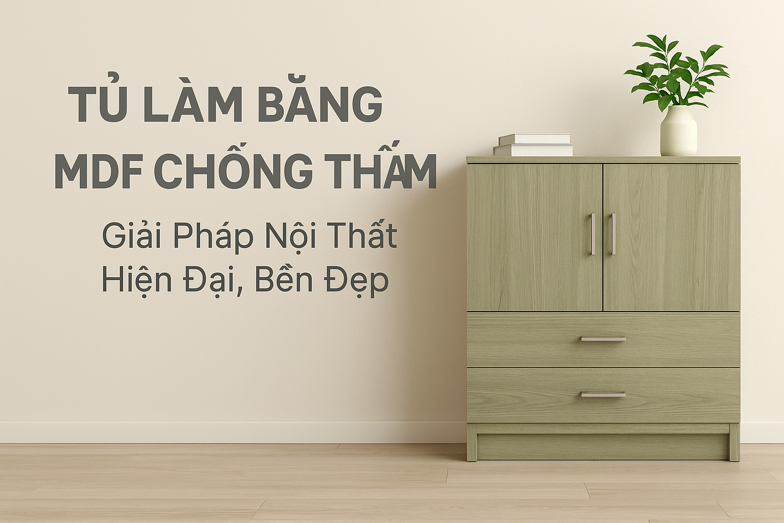 Tủ Làm Bằng MDF Chống Thấm – Giải Pháp Nội Thất Hiện Đại, Bền Đẹp