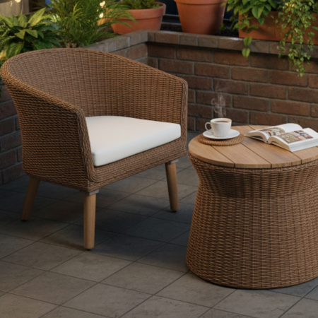 Bộ Bàn Ghế Mây Thư Giãn – NODO 8049