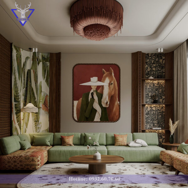 Thi Công Nội Thất Phòng Khách Trọn Gói – Phong Cách Rustic Nghệ Thuật